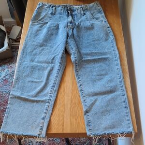 Light Wash Straight-Leg Denim Jeans